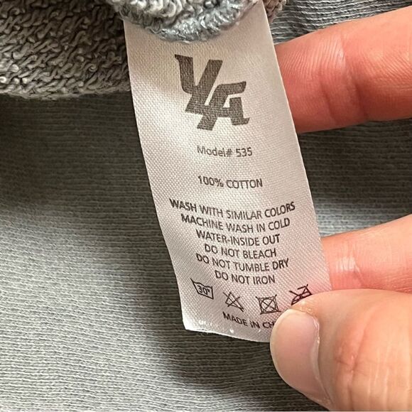 Youngla Hoodie Mens 2XL Gray Monarch Sweatshirt Pullover Gym Workout Heavy - Picture 8 of 8